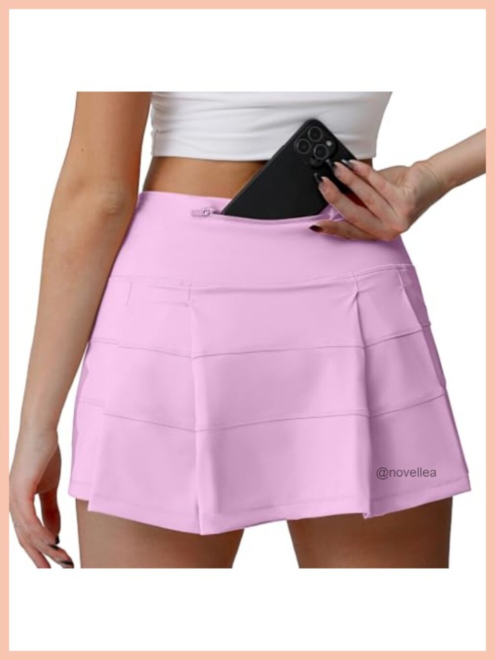 High Waisted Pleated Tennis Skirt with Pockets Athletic Golf Skorts for Women